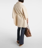 Loro Piana Salzburg leather-trimmed cashmere cape