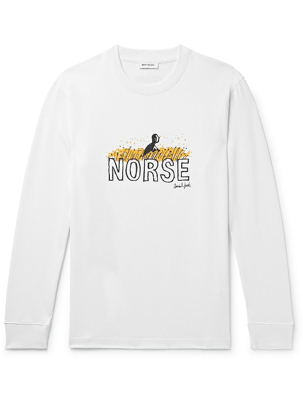 Photo: Norse Projects - Daniel Frost Printed Organic Cotton-Jersey T-Shirt - White
