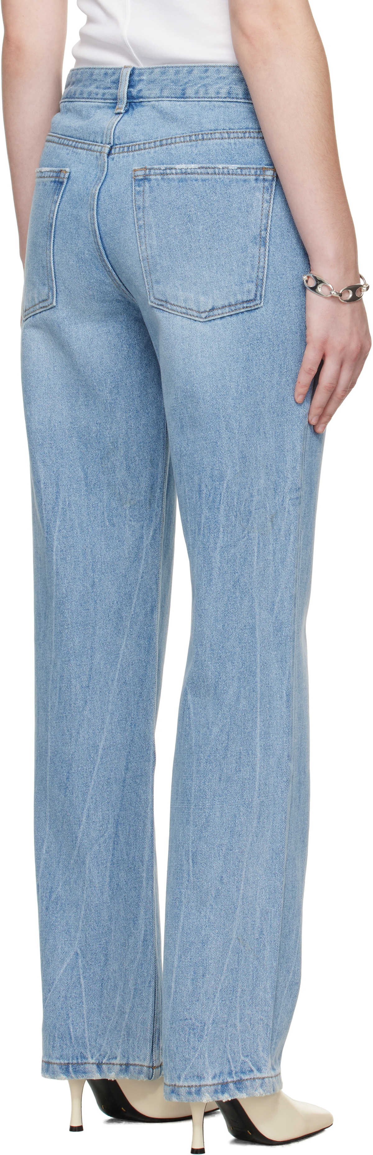R2W Blue Hatty Tapered Jeans