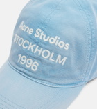 Acne Studios Logo cotton twill baseball cap