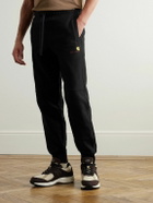Carhartt WIP - American Script Tapered Cotton-Blend Jersey Sweatpants - Black