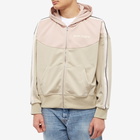 Palm Angels Men's Two Tone Track Jacket in Beige/Rose Dust