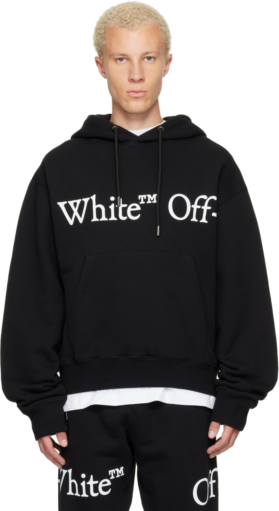 Off-White Red Diagonal Bernini Over Hoodie Off-White