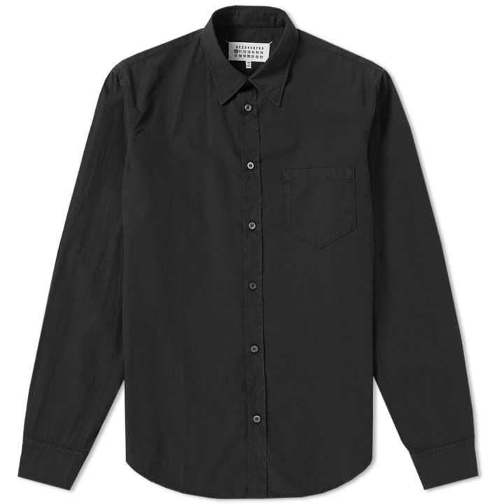 Photo: Maison Margiela 10 Garment Dyed Poplin Shirt Black