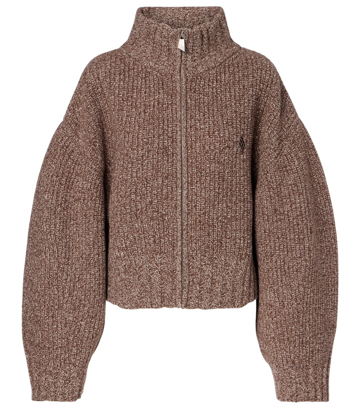 Photo: The Attico Embroidered wool and cashmere cardigan