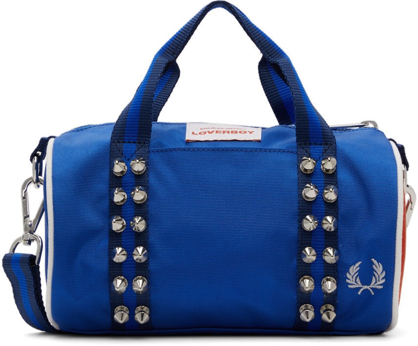 Photo: Charles Jeffrey Loverboy Blue Fred Perry Edition Mini Barrel Bag