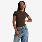 SKIMS Women's Fits Everybody T-Shirt Bodysuit in Cocoa