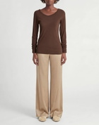 Crossley Womens T-shirt Chocolate in Brown