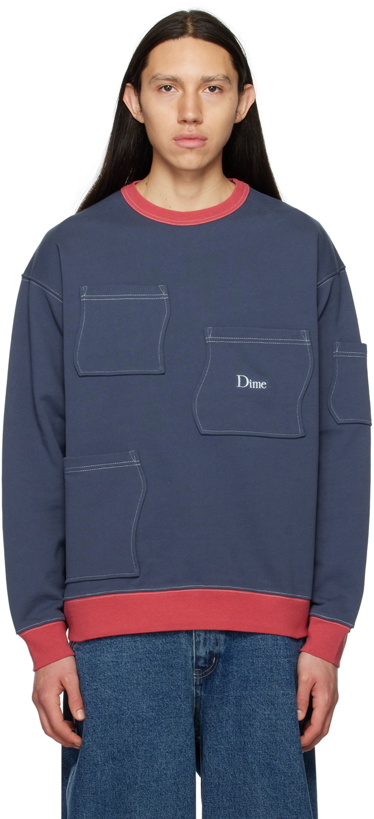 Photo: Dime Blue Pocket Sweatshirt