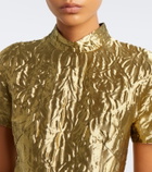 Emilia Wickstead Malinda metallic-effect cloqué gown