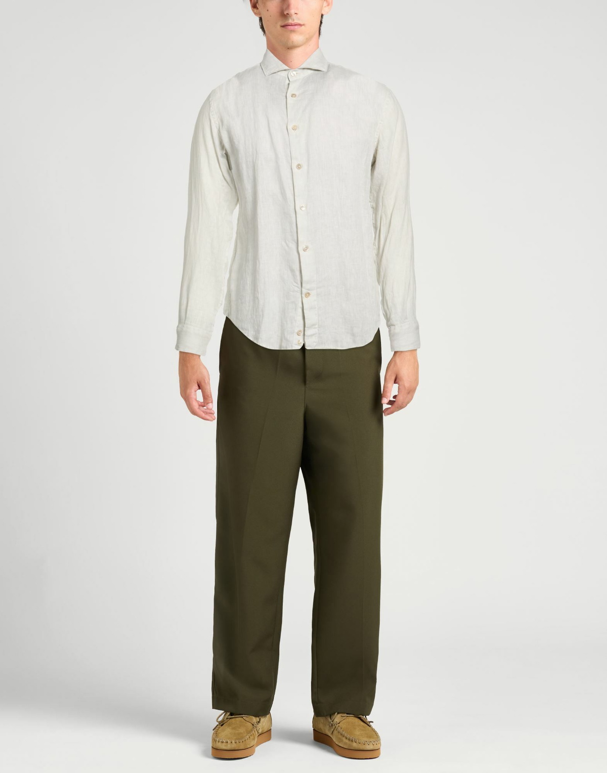 Eleventy Mens Shirt Light in Grey