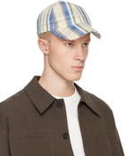 A.P.C. Off-White & Blue Charlie Baseball Cap