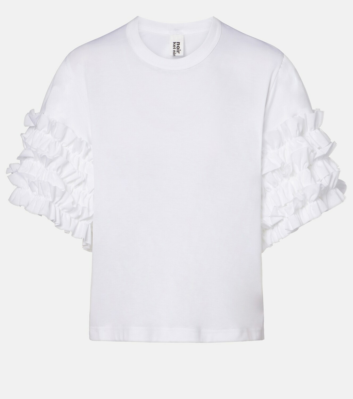 Noir Kei Ninomiya Ruffled cotton T-shirt