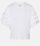 Noir Kei Ninomiya Ruffled cotton T-shirt