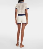 Anna Kosturova Seaside crochet cotton shorts