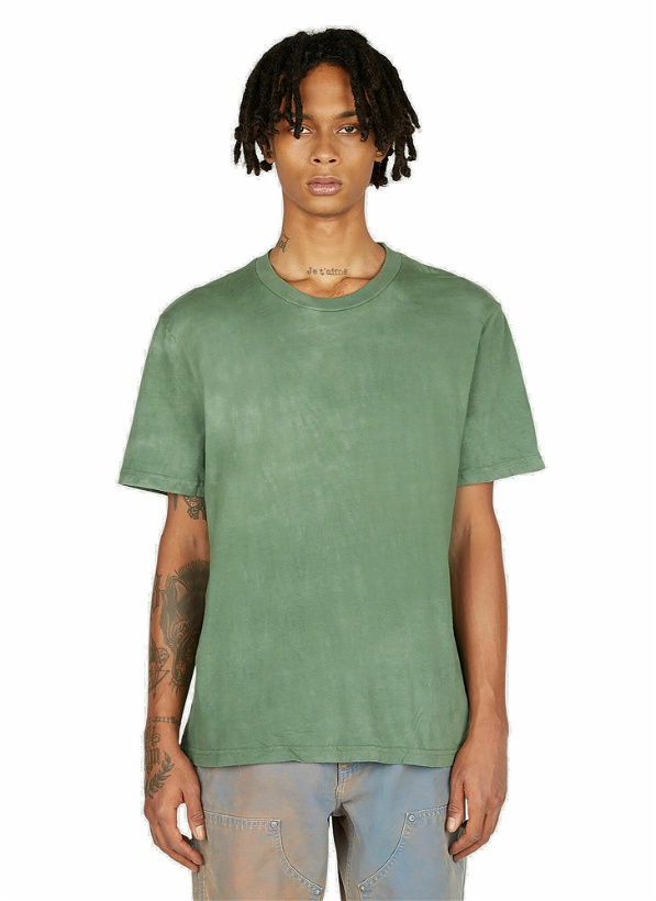 Photo: NOTSONORMAL - Splashed Short Sleeve T-Shirt in Green