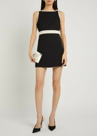 Loveshackfancy Catrice Bow-appliquéd Cotton-blend Mini Dress Black