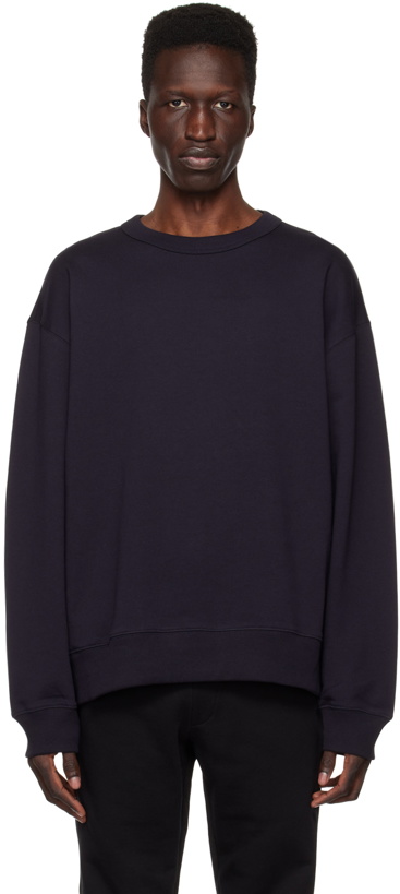 Photo: Dries Van Noten Navy Crewneck Sweatshirt