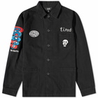 Tired Skateboards Men's Wobbles Chore Jacket in Blue