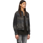 Amiri Black MX2 Trucker Jacket