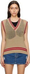 Vivienne Westwood Taupe Distressed Vest