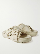 Bottega Veneta - Webbing-Trimmed Rubber Sandals - White