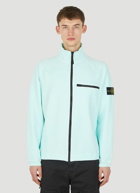 Compass Patch Track Jacket in Light Blue