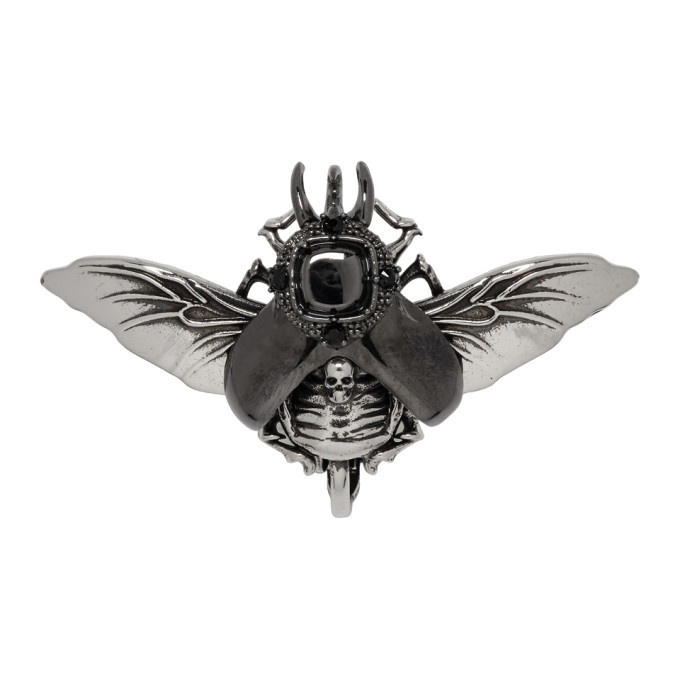 Photo: Alexander McQueen Silver Flying Beetle Earring