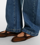 The Attico Floor 01 suede ballet flats