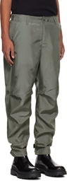 Karmuel Young Gray Biker Trousers