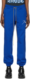 Rhude Blue Terry Lounge Pants