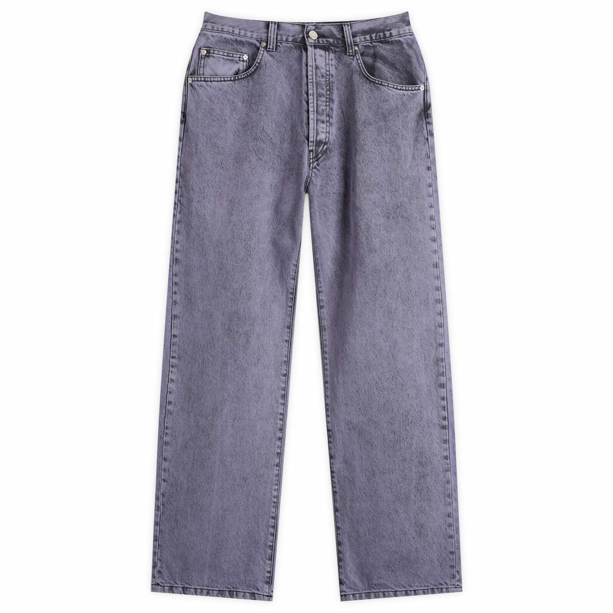 Aries Women's Acid Wash Batten Jeans in Purple