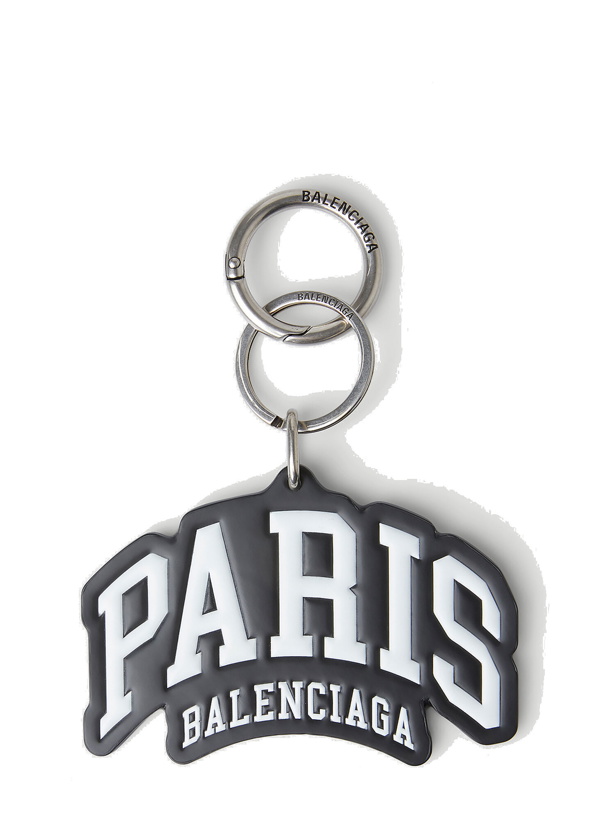 Photo: Paris Logo Keyring in Black