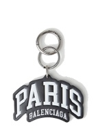 Paris Logo Keyring in Black