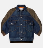 Sacai Denim and twill jacket