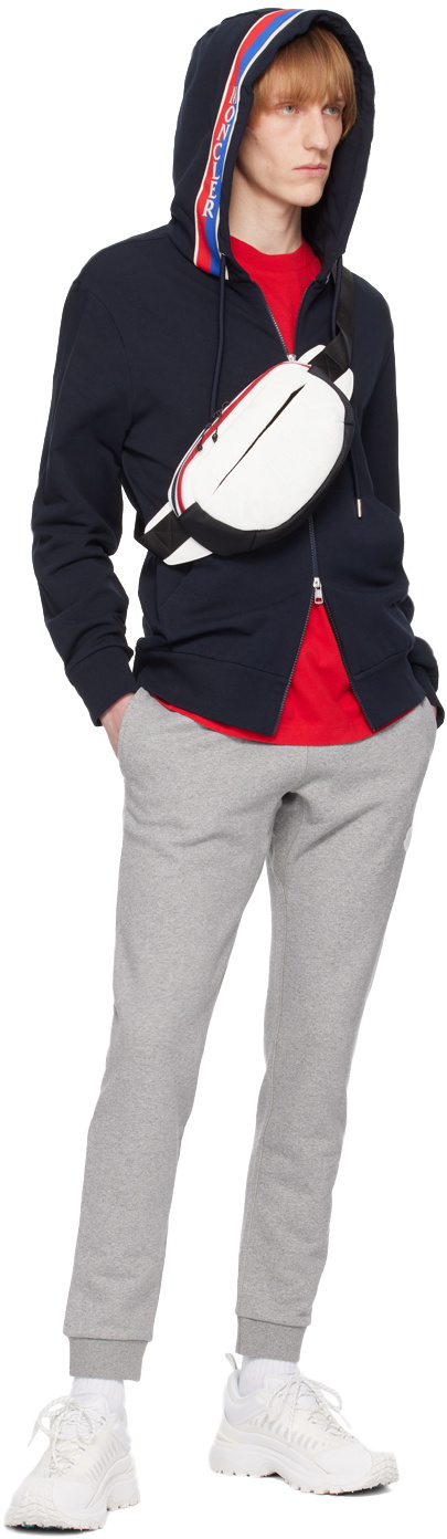 Moncler Navy Zip-Up Hoodie Moncler