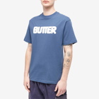 Butter Goods Men's Rounded Logo T-Shirt in Denim