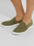 RIVIERAS - Cotton-Mesh and Canvas Espadrilles - Green