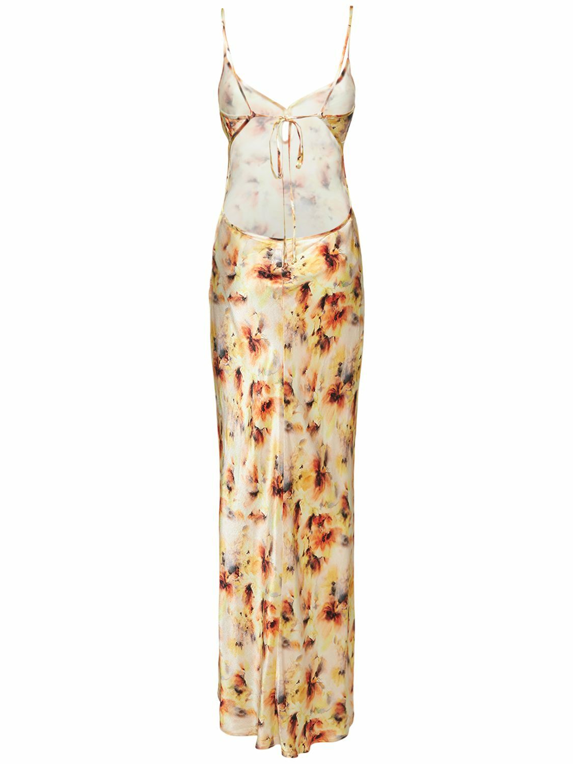 BEC + BRIDGE Sunset Floral Viscose Satin Maxi Dress