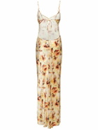 BEC + BRIDGE Sunset Floral Viscose Satin Maxi Dress