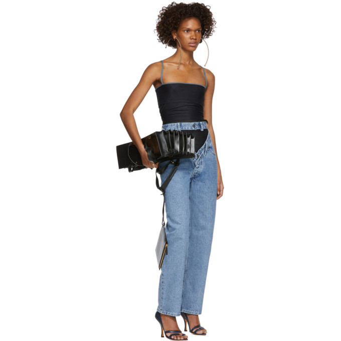 Y/Project Blue Cut-Out Waistband Jeans Y/Project