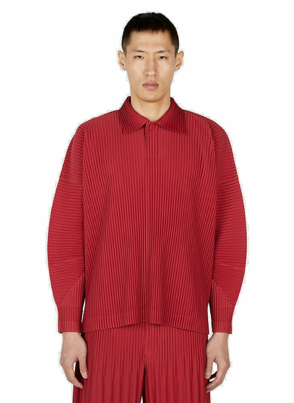 Photo: Homme Plissé Issey Miyake - Polo Shirt in Red
