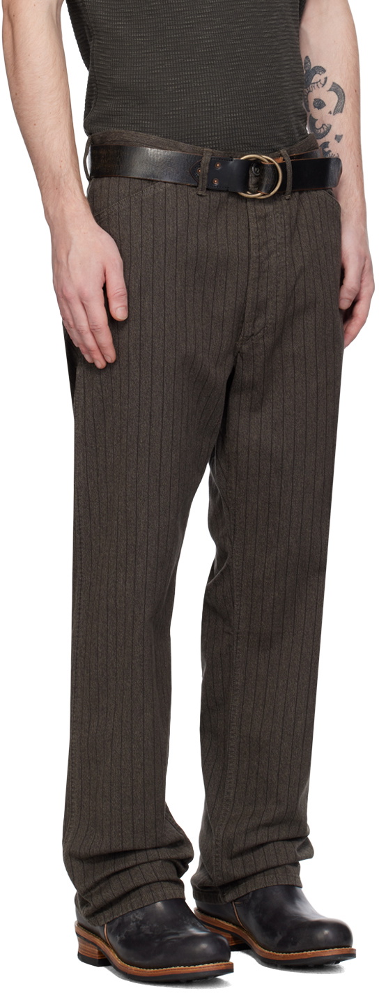 RRL Brown Pinstripe Trousers RRL — free download