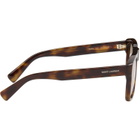 Saint Laurent Brown Oversized Square Sunglasses