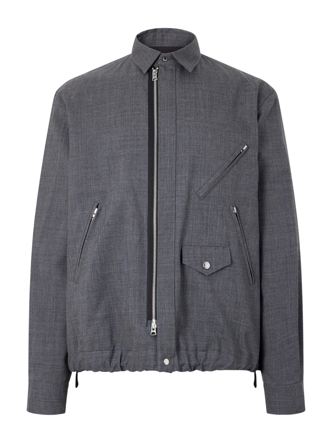 Sacai x Eric Haze Bandana Print Bomber Jacket in Black Sacai