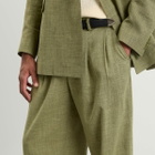 END. x Ronning Men's Pleated Pant in Green