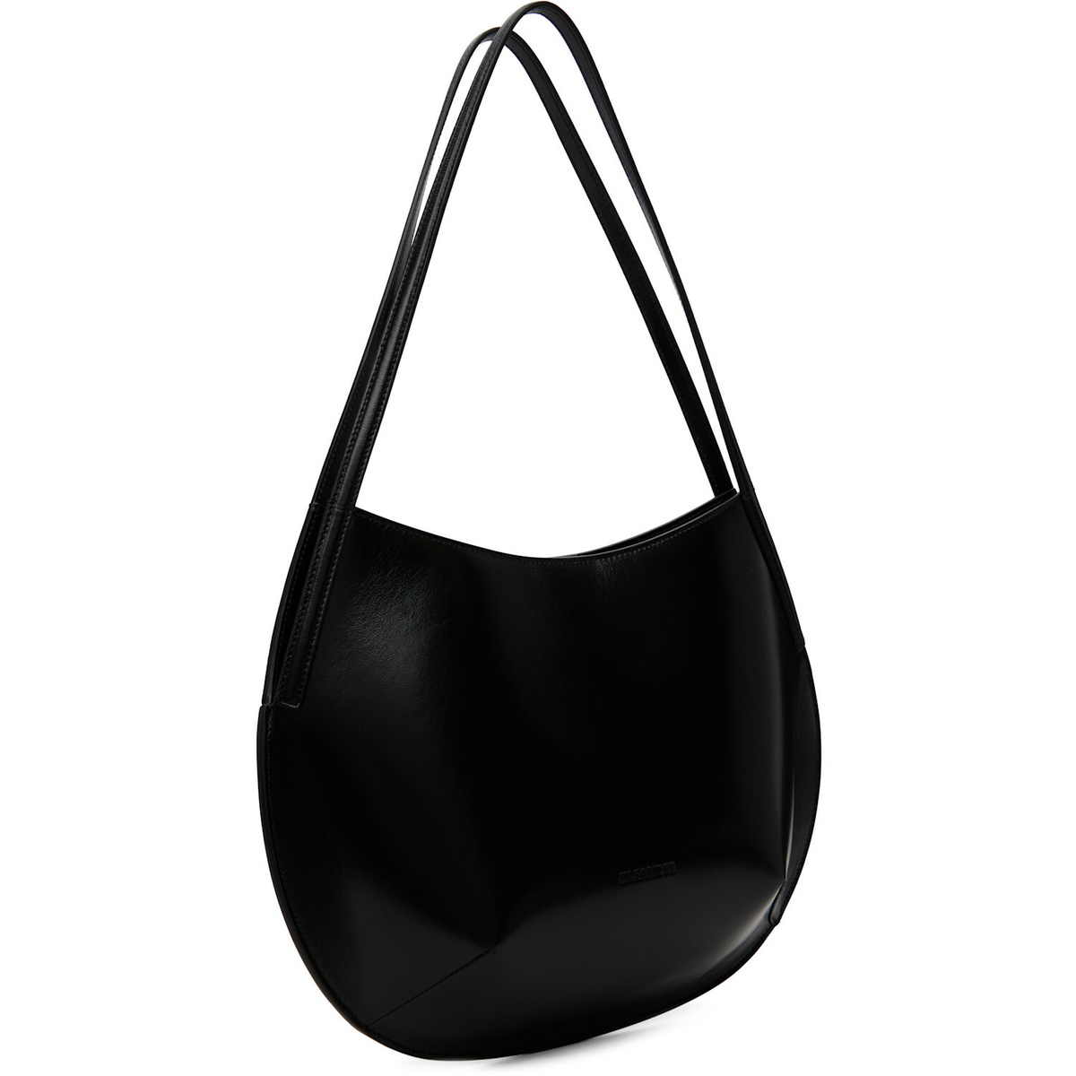 Jil Sander Black Kante Shoulder Bag