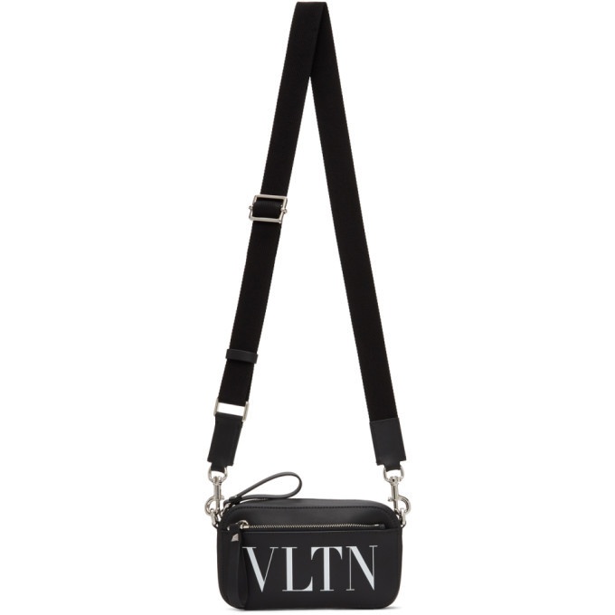 Photo: Valentino Black Valentino Garavani Mini VLTN Waist Bag