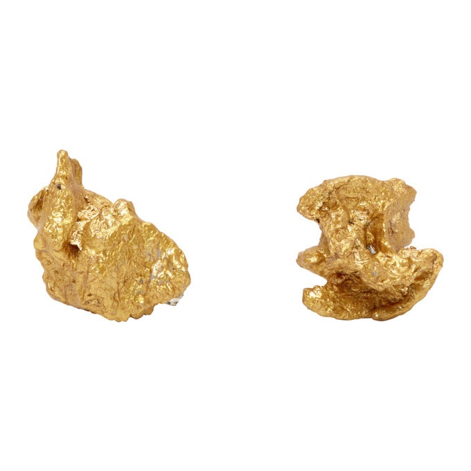 Photo: Ingy Stockholm Gold Object No. 84 Asymmetric Earrings