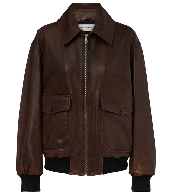 Photo: Nour Hammour Anton leather blouson jacket